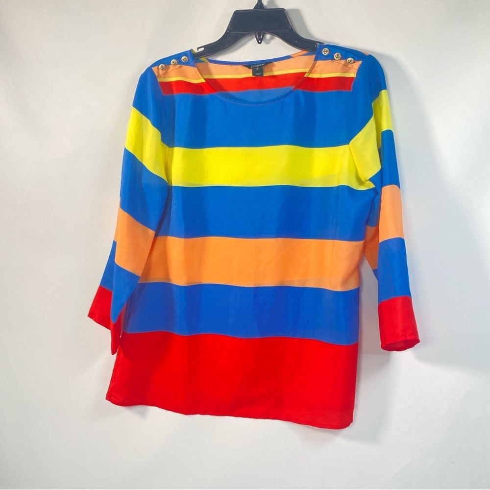 J. Crew Factory Nautical Stripe Top Size M